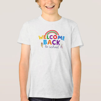 Welkom terug bij School Rainbow Design Tri-Blend Shirt
