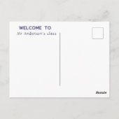 Welkom terug briefkaart (Achterkant)