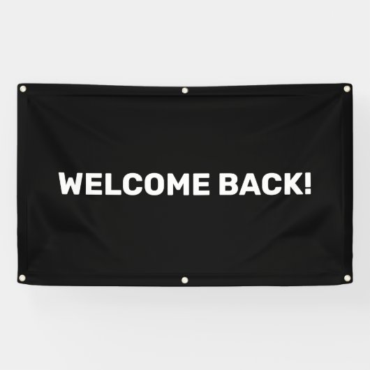 Welkom terug  buitenbanner spandoek (Horizontaal)