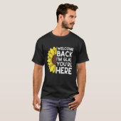 Welkom terug Ik ben blij dat je hier bent Zonneblo T-shirt (Voorkant volledig)