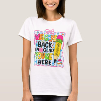Welkom terug Ik ben blij dat je hier terug bent na T-shirt