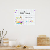 welkom terug in de kleuterschool , kunstklasse sch poster (Keuken)