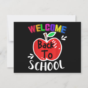 Welkom terug in het Shirt van de school Briefkaart