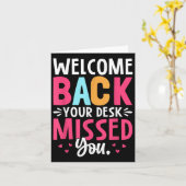Welkom terug Je bureau heeft je gemist Kaart (Gele Bloem)