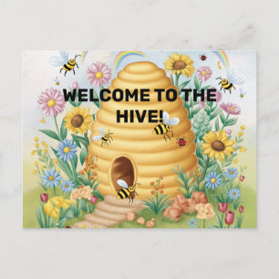 Welkom Terug naar het Hive Briefkaart voor School