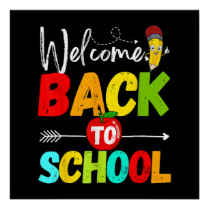 Welkom terug naar school 2026 Leraren Studenten Perfect Poster