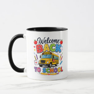 Welkom terug naar school Buschauffeur T-shirts Eer Mok