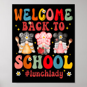 Welkom terug naar school Cafetaria Medewerker Lunc Poster
