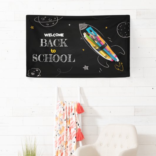 Welkom Terug naar school, Happy First Day of Schoo Spandoek (Insitu)