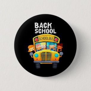 Welkom terug naar school Ik hou van mijn schoolvak Ronde Button 5,7 Cm