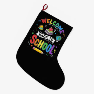 Welkom Terug naar School Kinderen Leraar Eerste Da Grote Kerstsok