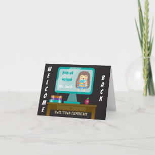 Welkom Terug-naar-school Online Klas Kaart