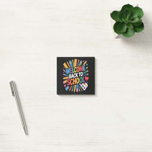 Welkom terug naar school post-it® notes (Kantoor)