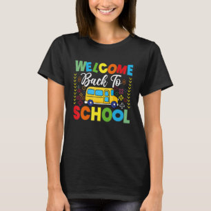 Welkom terug naar school Shirt bus Mannen