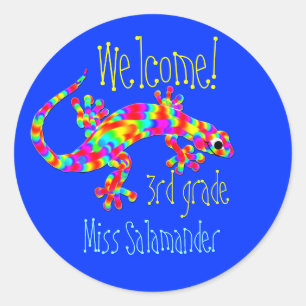 Welkom Terug naar School Stickers met Salamander