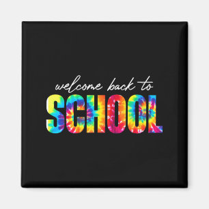 Welkom terug naar school Tie Dye terug naar school Magneet