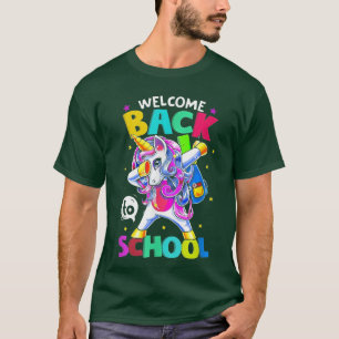 Welkom terug naar school Unicorn Funny Teachers St T-shirt