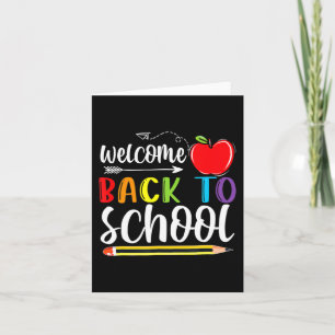 Welkom terug op de eerste dag van de schoolleraar kaart