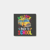 Welkom terug op de schoolbus 1e dag van school post-it® notes (Voorkant)