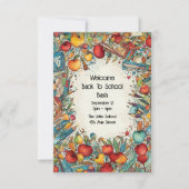 Welkom terug op de uitnodiging voor het schoolfees (Voorkant)