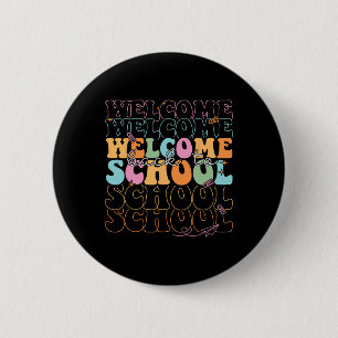 Welkom Terug Op School 2025 Leraren Studenten Eers Ronde Button 5,7 Cm