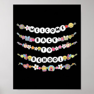 Welkom Terug Op School Armbanden 1e Dag Van School Poster