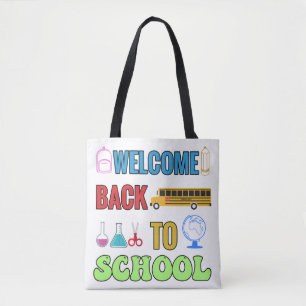 Welkom terug op school Beste cadeau voor een stu Draagtas