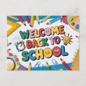 Welkom terug op school briefkaart (Voorkant)