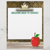 Welkom terug op school! Briefpapier (Voorkant)