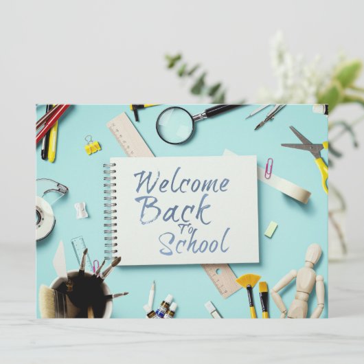 Welkom terug op school – Creatief Notitieboek (Staand voorkant)