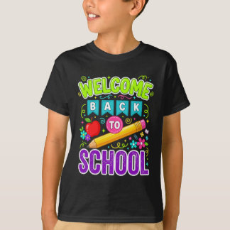 Welkom terug op school eerste schooldag t-shirt
