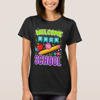 Welkom terug op school eerste schooldag t-shirt