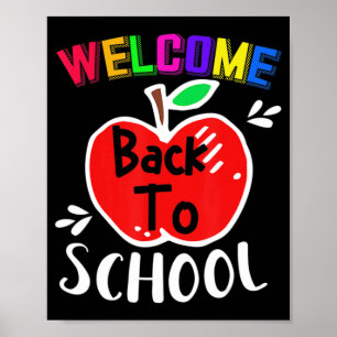 Welkom terug op school Fun Teachers Studenten Gift Poster