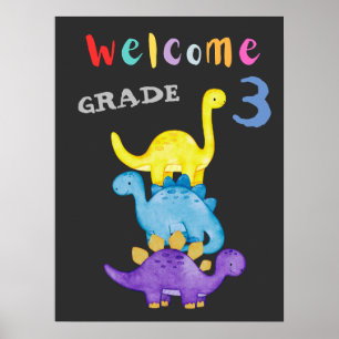 Welkom terug op school Graad 3 Poster