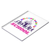 Welkom terug op school grappige scholier liefdesca notitieboek (Linkerzijde)