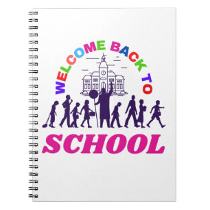 Welkom terug op school grappige scholier liefdesca notitieboek