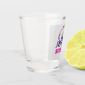 Welkom terug op school grappige scholier liefdesca shot glas (Links)