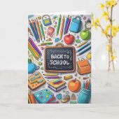 Welkom terug op school! kaart (Gele Bloem)