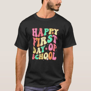 Welkom terug op school Kinder Groovy Happy First D T-shirt