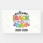 Welkom terug op school | Klaslokaal Spandoek (Horizontaal)