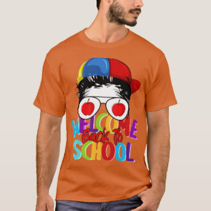 Welkom terug op school kleuterschool PreK Preschoo T-shirt