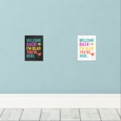 Welkom terug op school, leerkracht waardering gesc muurkunst sets (Houten vloer)