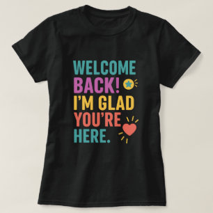 Welkom terug op school, leerkracht waardering gesc t-shirt