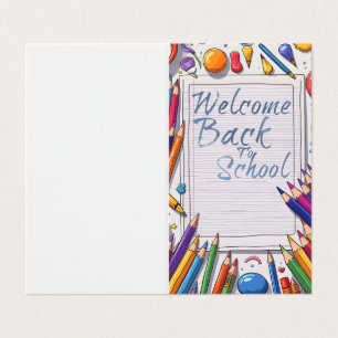 Welkom terug op school – Leuke & Kleurrijke Kaart