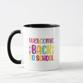 Welkom terug op school mok