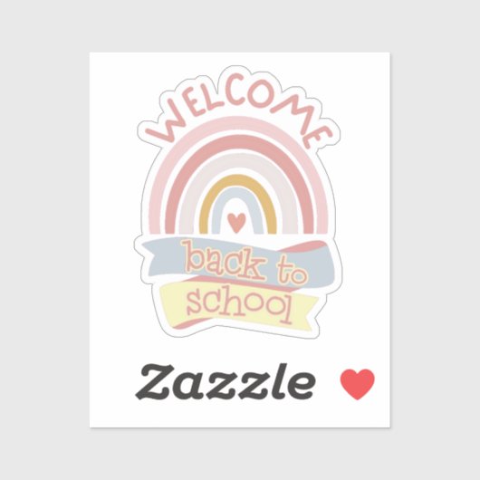 Welkom terug op school sticker (Vel)