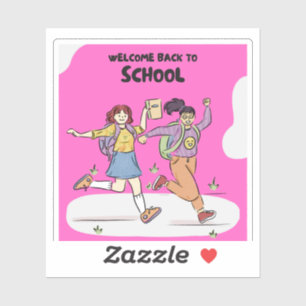 Welkom terug op school Stickers