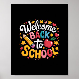 Welkom Terug Op School T-shirt Grappige Jongens Me Poster