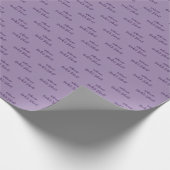 Welkom terug op school! - Trendy Solid Violet Cadeaupapier (Hoek)