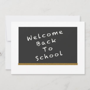 Welkom terug op school uitnodigingen